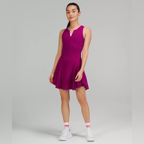 NWT Lululemon Everlux Short-Lined Tennis Tank Dress 6" -Size 2 (Magenta purple) - Picture 6 of 8
